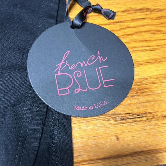 French Blue black batwing style top. Sequin detail. Size Small. New with tags. - Picture 3 of 11